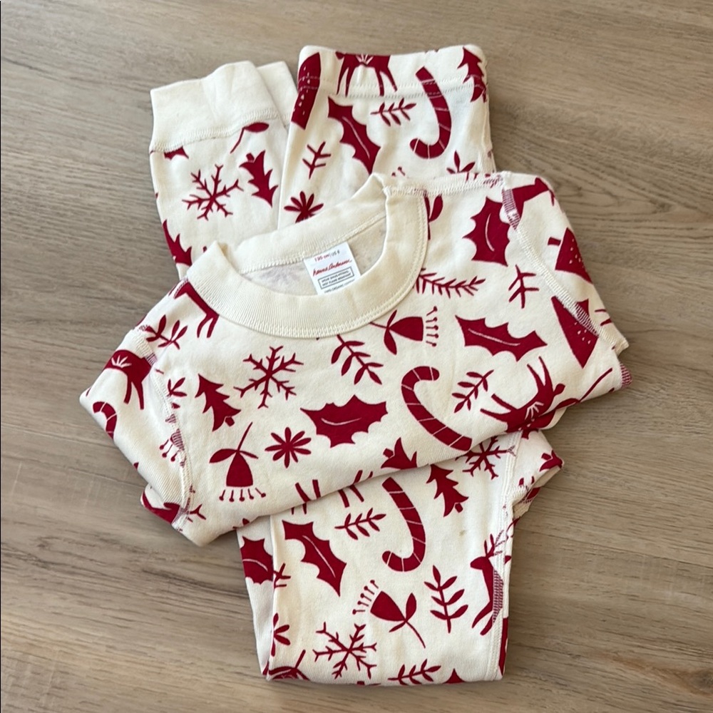 Hanna Andersson Red and White Holiday Pajama Set